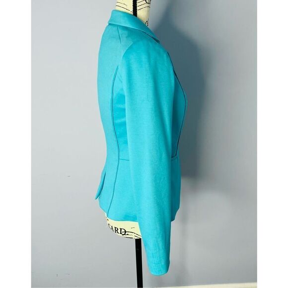 The Limited Women's XS Aqua Blue Single Button Blazer Jacket Workwear Fitted - Picture 2 of 8